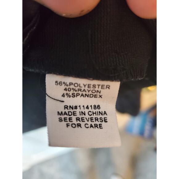 89th + Madison Black Subtle Brocade-Lite Floral Blazer Jacket, Medium - Picture 6 of 6